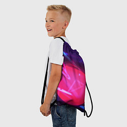 Рюкзак-мешок Неоновые лампы, цвет: 3D-принт — фото 2
