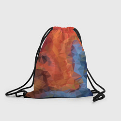 Рюкзак-мешок Ginger blue pattern, цвет: 3D-принт