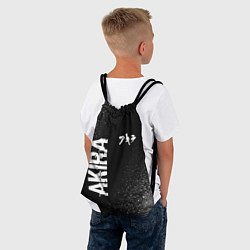 Рюкзак-мешок Akira glitch на темном фоне: надпись, символ, цвет: 3D-принт — фото 2