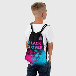 Рюкзак-мешок Black Clover - neon gradient: символ сверху, цвет: 3D-принт — фото 2