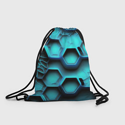 Рюкзак-мешок Броня из неоновых плит, цвет: 3D-принт