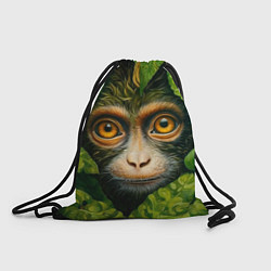 Рюкзак-мешок Обезьянка в джунгли, цвет: 3D-принт