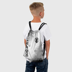 Рюкзак-мешок Dead Space glitch на светлом фоне: надпись, символ, цвет: 3D-принт — фото 2