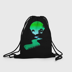 Рюкзак-мешок Неоновая речка, цвет: 3D-принт