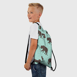 Рюкзак-мешок Дикие кошечки, цвет: 3D-принт — фото 2