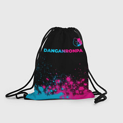 Рюкзак-мешок Danganronpa - neon gradient: символ сверху, цвет: 3D-принт