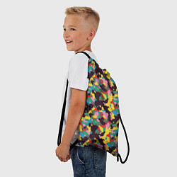 Рюкзак-мешок Модный красочный камуфляж, цвет: 3D-принт — фото 2