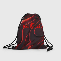 Рюкзак-мешок CSGO red abstract, цвет: 3D-принт
