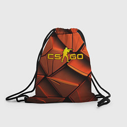 Рюкзак-мешок CSGO orange logo, цвет: 3D-принт