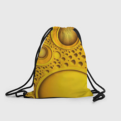 Рюкзак-мешок Желтая объемная текстура, цвет: 3D-принт