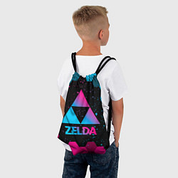 Рюкзак-мешок Zelda - neon gradient, цвет: 3D-принт — фото 2