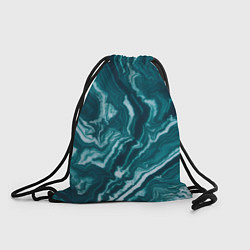 Рюкзак-мешок Текстура зелёного малахита, цвет: 3D-принт