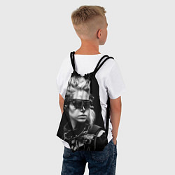 Рюкзак-мешок Девушка кибергот, цвет: 3D-принт — фото 2