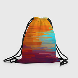 Рюкзак-мешок Цветной глитч, цвет: 3D-принт