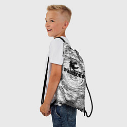 Рюкзак-мешок Parkour черно белый абстрактный узор, цвет: 3D-принт — фото 2