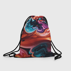 Рюкзак-мешок Красочные переливы волн, цвет: 3D-принт