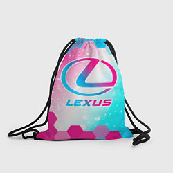 Рюкзак-мешок Lexus neon gradient style, цвет: 3D-принт