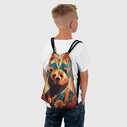 Рюкзак-мешок Гордый медведь, цвет: 3D-принт — фото 2