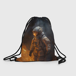 Рюкзак-мешок Огонь в космосе, цвет: 3D-принт