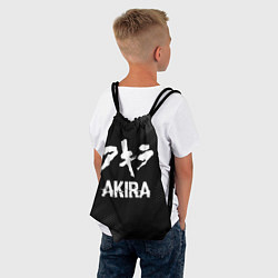 Рюкзак-мешок Akira glitch на темном фоне, цвет: 3D-принт — фото 2