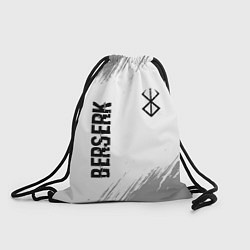 Рюкзак-мешок Berserk glitch на светлом фоне: надпись, символ, цвет: 3D-принт