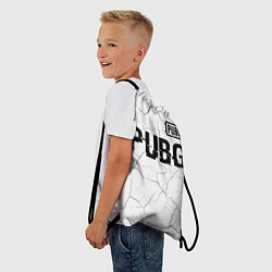 Рюкзак-мешок PUBG glitch на светлом фоне: символ сверху, цвет: 3D-принт — фото 2