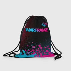 Рюкзак-мешок Warframe - neon gradient: символ сверху, цвет: 3D-принт