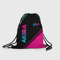 Рюкзак-мешок Akira - neon gradient: надпись, символ, цвет: 3D-принт