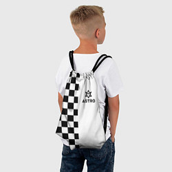 Рюкзак-мешок Астро шахматка, цвет: 3D-принт — фото 2