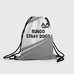 Рюкзак-мешок Bungo Stray Dogs glitch на светлом фоне: символ св, цвет: 3D-принт
