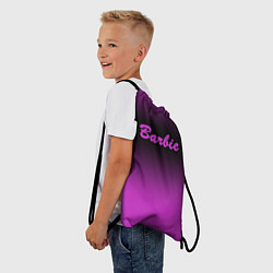 Рюкзак-мешок Барби градиент, цвет: 3D-принт — фото 2