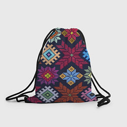 Рюкзак-мешок Орнамент удмуртский, цвет: 3D-принт