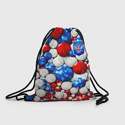 Рюкзак-мешок Шарики триколор, цвет: 3D-принт