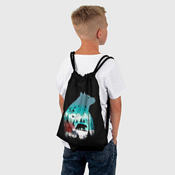 Рюкзак-мешок Призрачный гризли, цвет: 3D-принт — фото 2