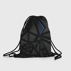 Рюкзак-мешок Черные объемные плиты, цвет: 3D-принт