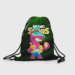 Рюкзак-мешок Doug Brawl stars dark green, цвет: 3D-принт