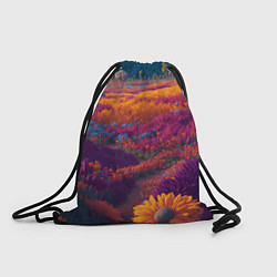 Рюкзак-мешок Цветочный луг, цвет: 3D-принт