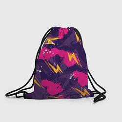 Рюкзак-мешок Абстрактные узоры паттерн, цвет: 3D-принт