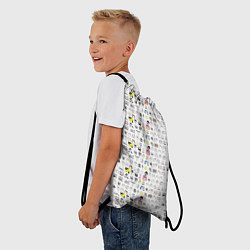 Рюкзак-мешок Паттерн с мемами, цвет: 3D-принт — фото 2