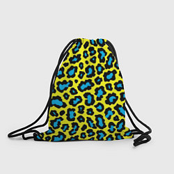 Рюкзак-мешок Кислотный леопард паттерн, цвет: 3D-принт