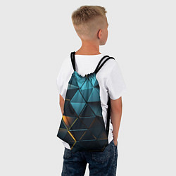 Рюкзак-мешок Объемные частицы с подсветкой, цвет: 3D-принт — фото 2