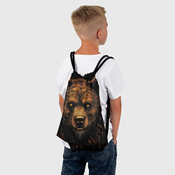 Рюкзак-мешок Медведь иллюстрация, цвет: 3D-принт — фото 2