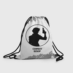 Рюкзак-мешок Cowboy Bebop glitch на светлом фоне, цвет: 3D-принт