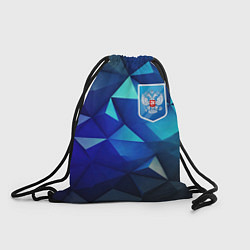 Рюкзак-мешок Russia blue abstract, цвет: 3D-принт