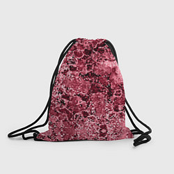 Рюкзак-мешок Мозаичный узор в коричнево-красных тонах, цвет: 3D-принт