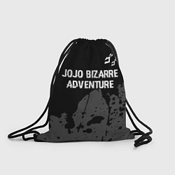 Рюкзак-мешок JoJo Bizarre Adventure glitch на темном фоне: симв, цвет: 3D-принт
