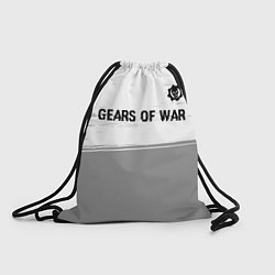 Рюкзак-мешок Gears of War glitch на светлом фоне: символ сверху, цвет: 3D-принт