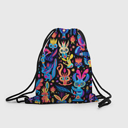 Рюкзак-мешок Космические монстрики, цвет: 3D-принт