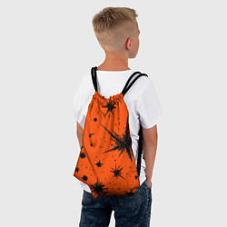Рюкзак-мешок Огненный оранжевый абстракция, цвет: 3D-принт — фото 2