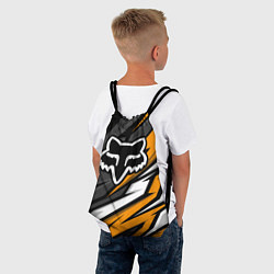 Рюкзак-мешок Fox motocross racing - orange, цвет: 3D-принт — фото 2